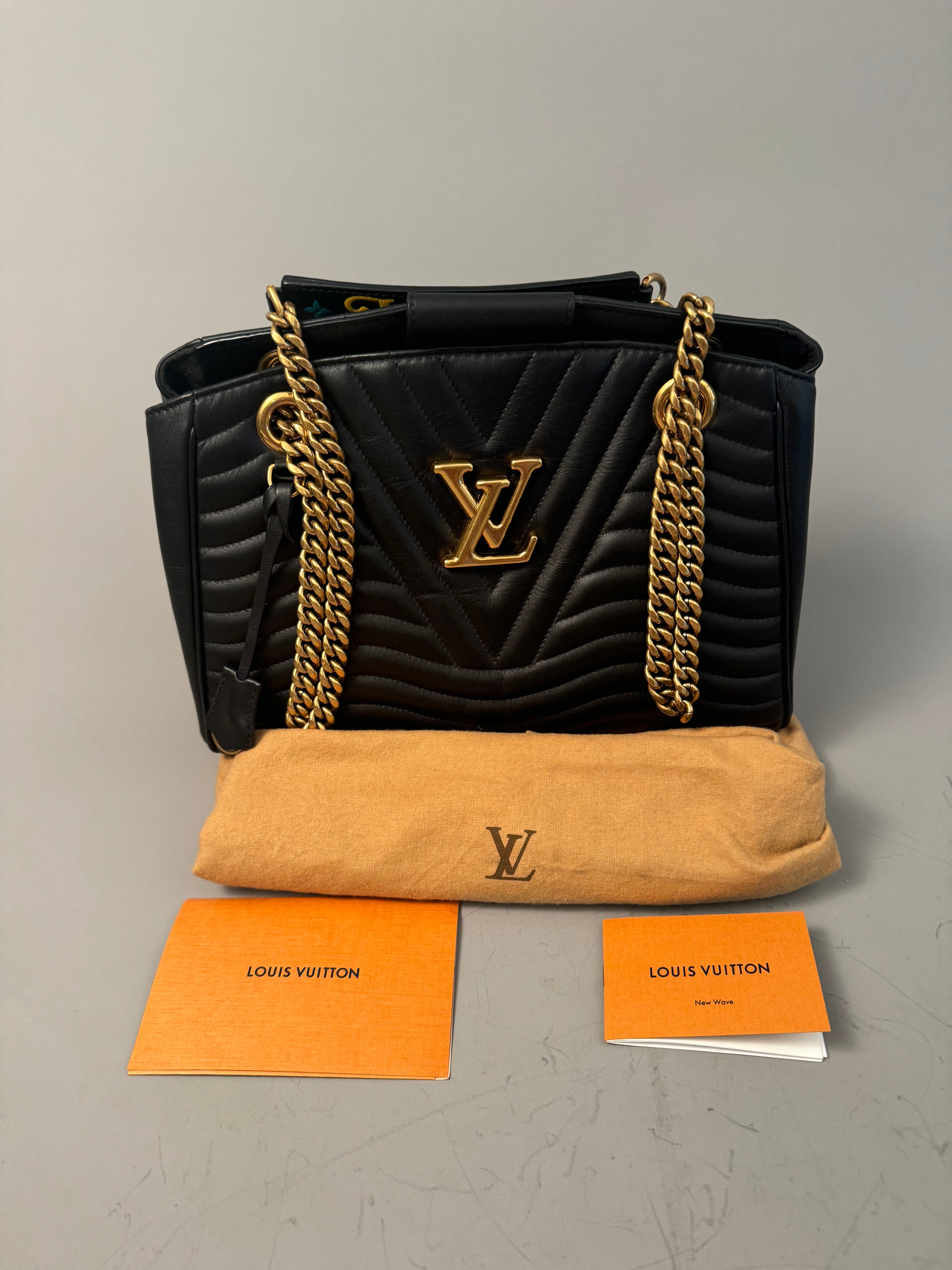 10238  Authentic Pre-loved Louis Vuitton New Wave Chain Tote Bag