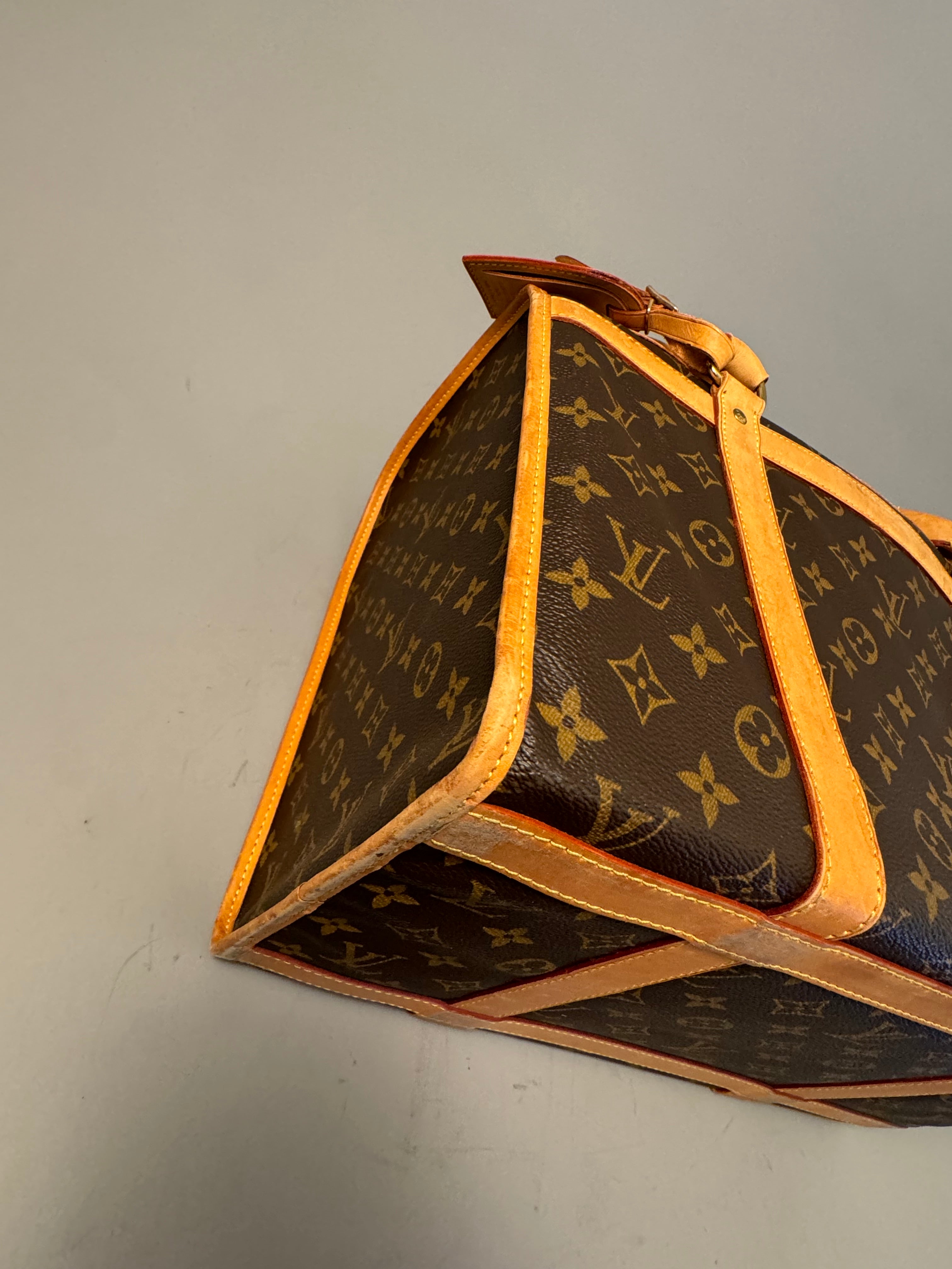 10184 Authentic Pre-loved Louis Vuitton Sac Chien Dog Carrier in Monogram Canvas