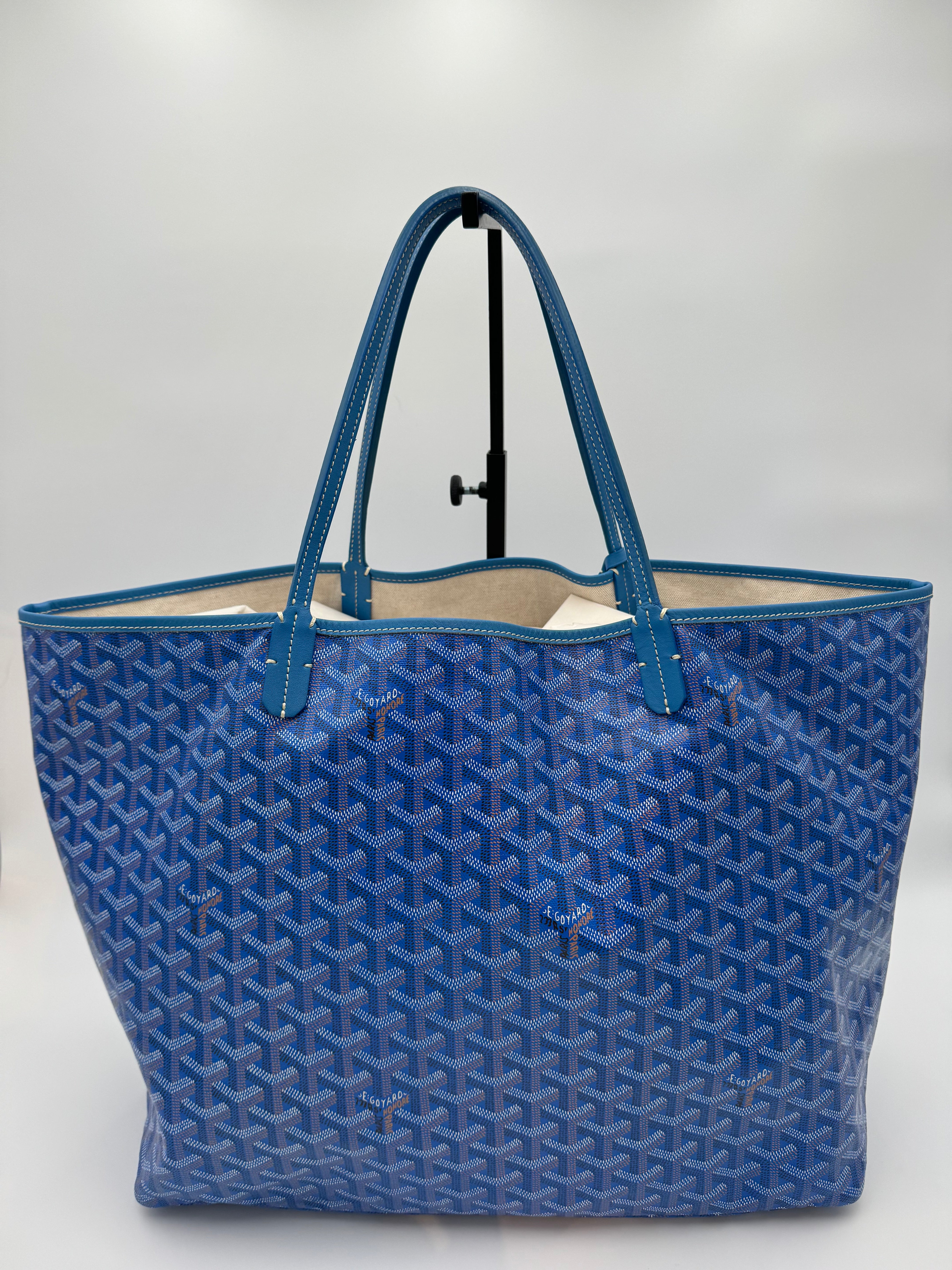 10223 Authentic Pre-Loved Goyard Saint Louis GM Tote in Goyardine Canvas