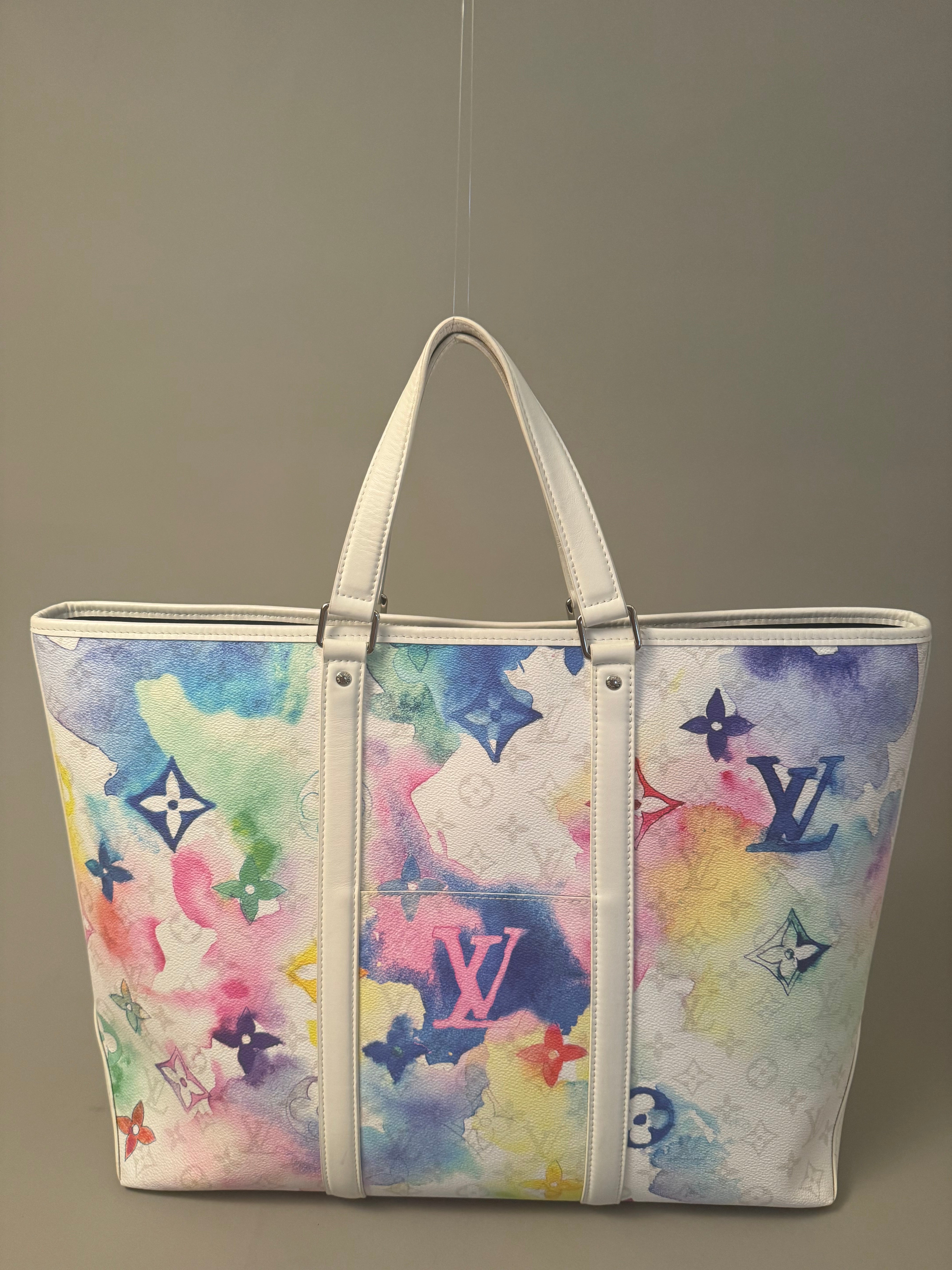 10294 Authentic Pre-loved Louis Vuitton
Weekend Tote GM
in Watercolor Canvas
Super Rare