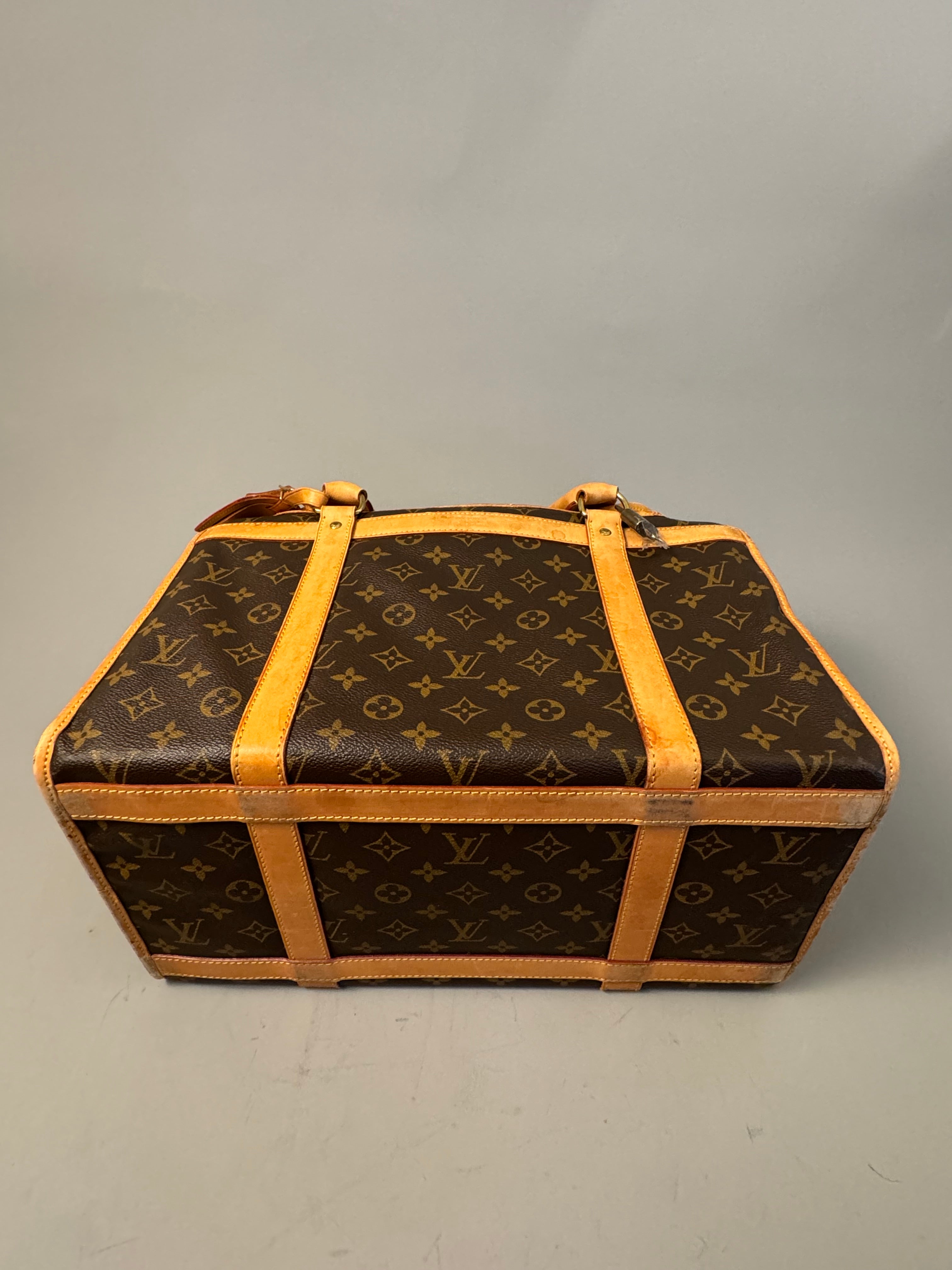 10184 Authentic Pre-loved Louis Vuitton Sac Chien Dog Carrier in Monogram Canvas