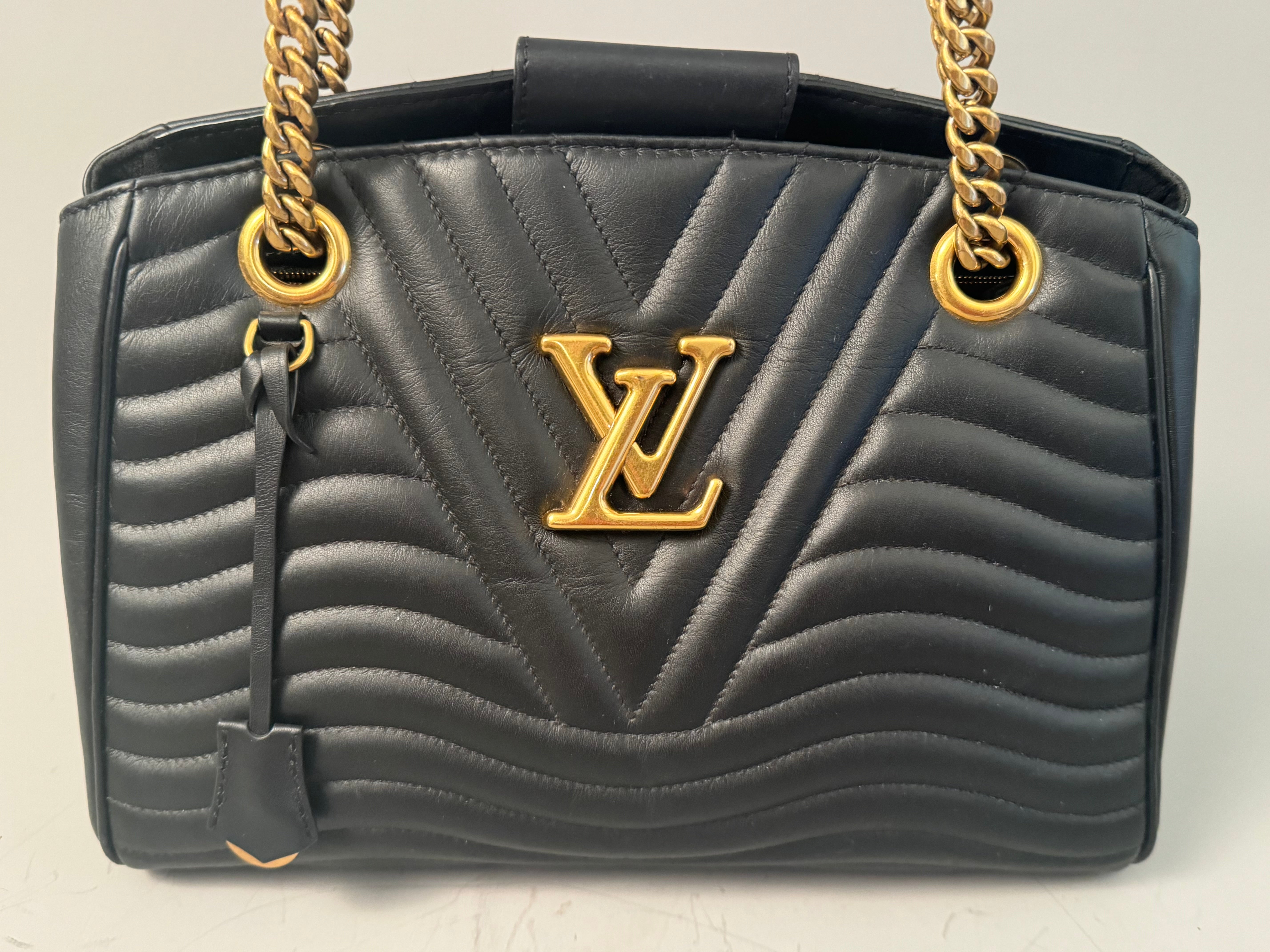 10238  Authentic Pre-loved Louis Vuitton New Wave Chain Tote Bag