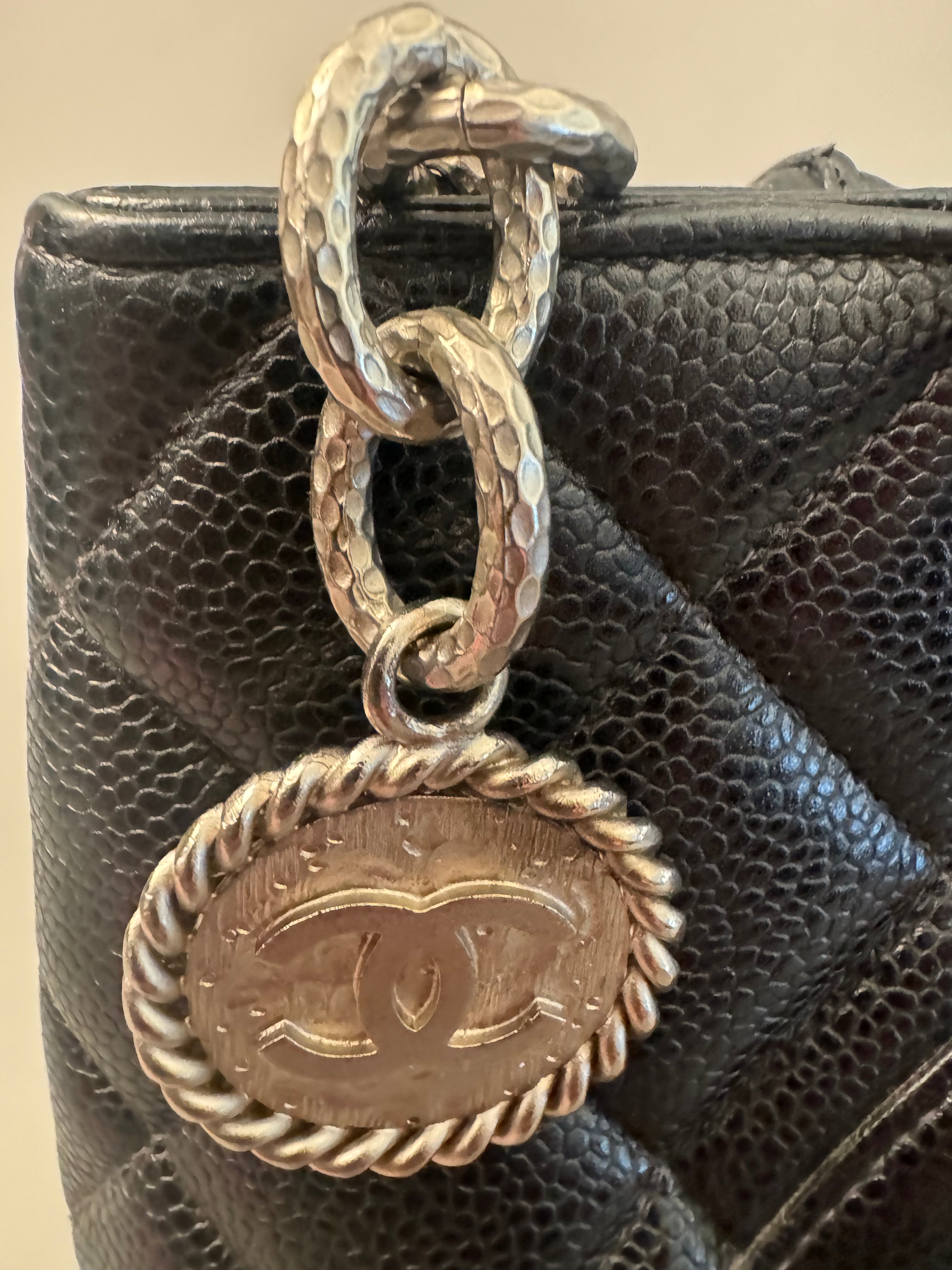 10226 Authentic Pre-Loved Chanel Medallion in Caviar Leather