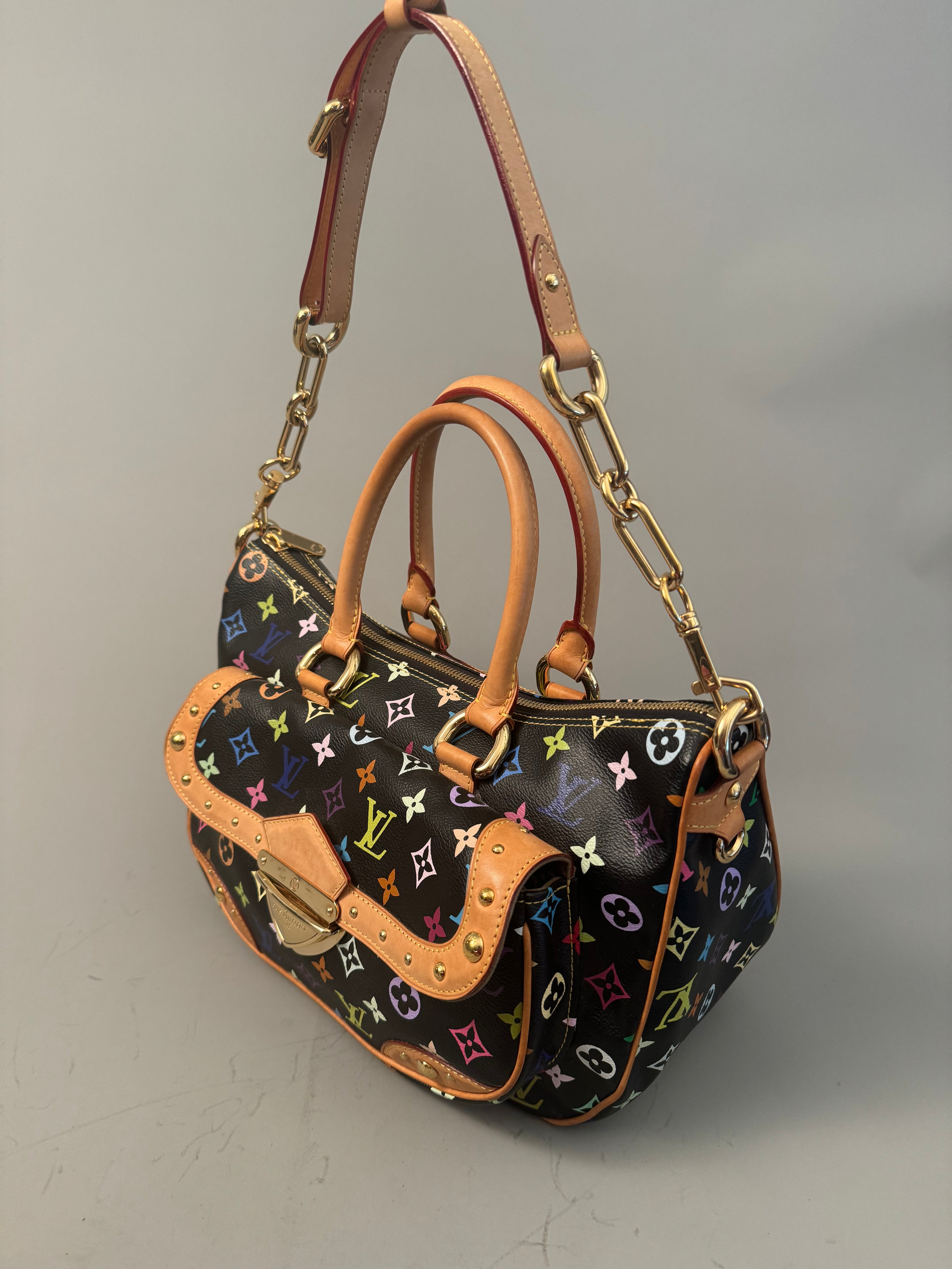 10230 Authentic Pre-loved Louis Vuitton Rita in Black Multicolor Monogram