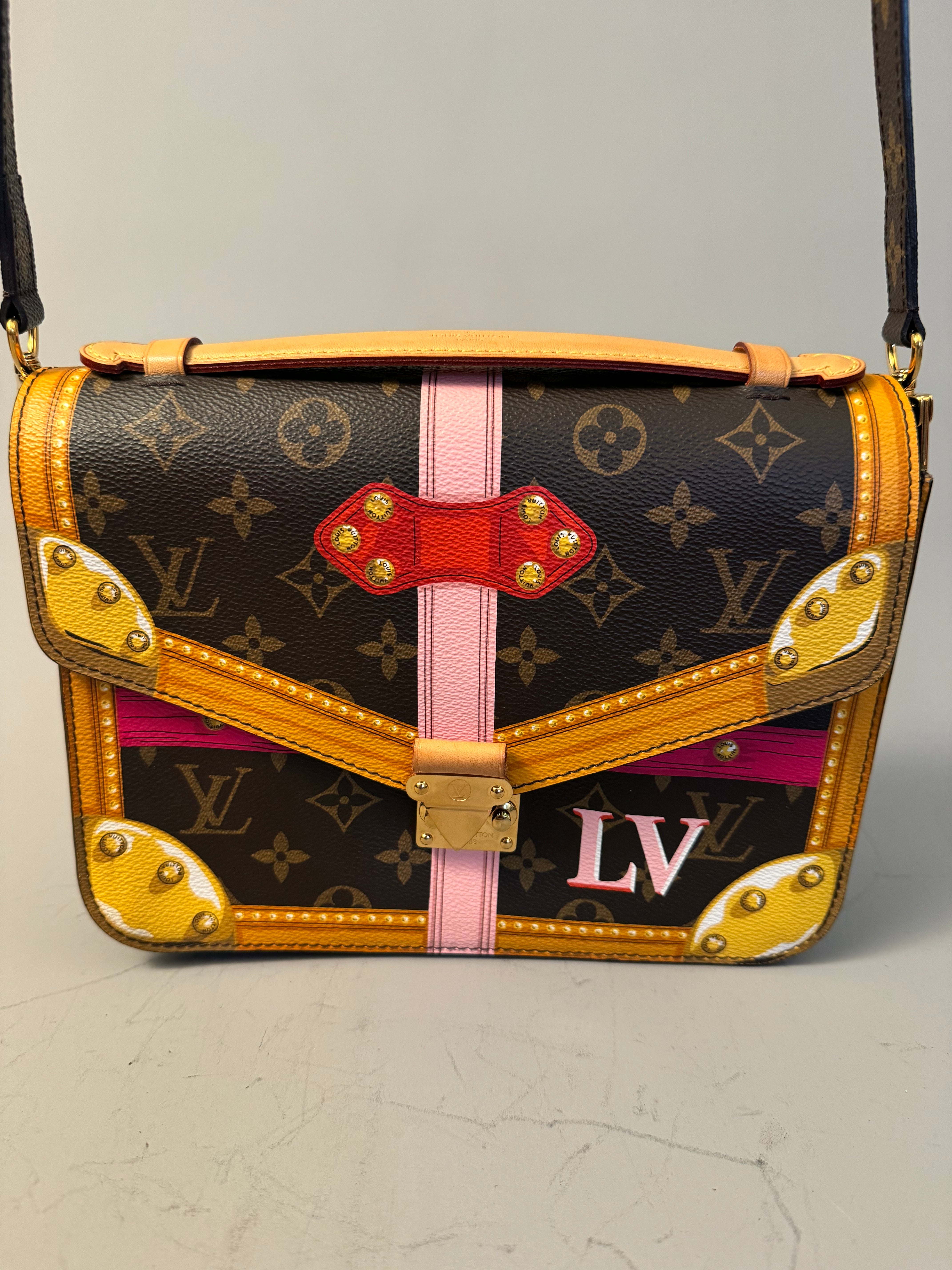 10244 Authentic Pre-loved Louis Vuitton Pochette Metis Summer Trunk in Monogram Canvas