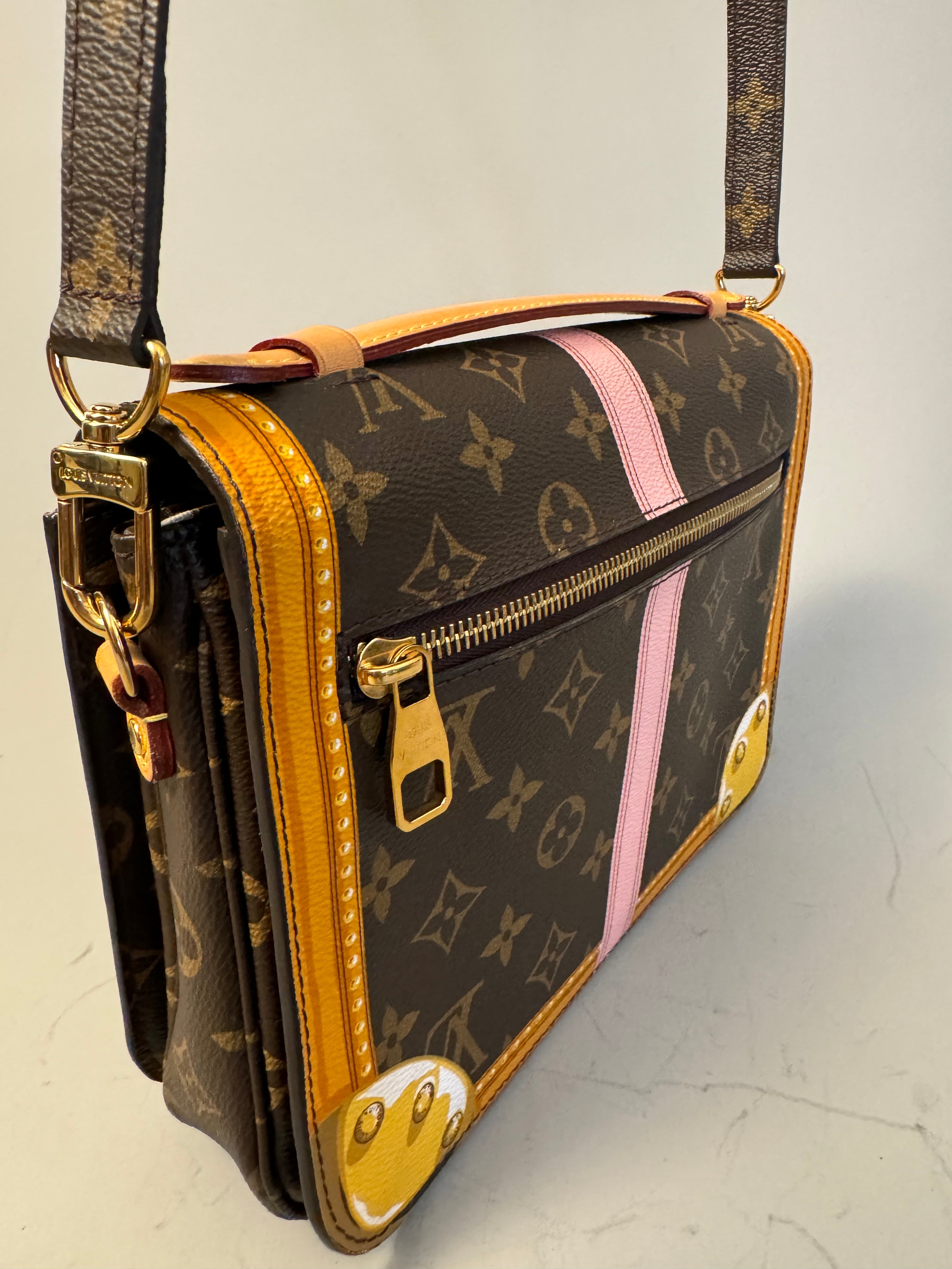 10244 Authentic Pre-loved Louis Vuitton Pochette Metis Summer Trunk in Monogram Canvas