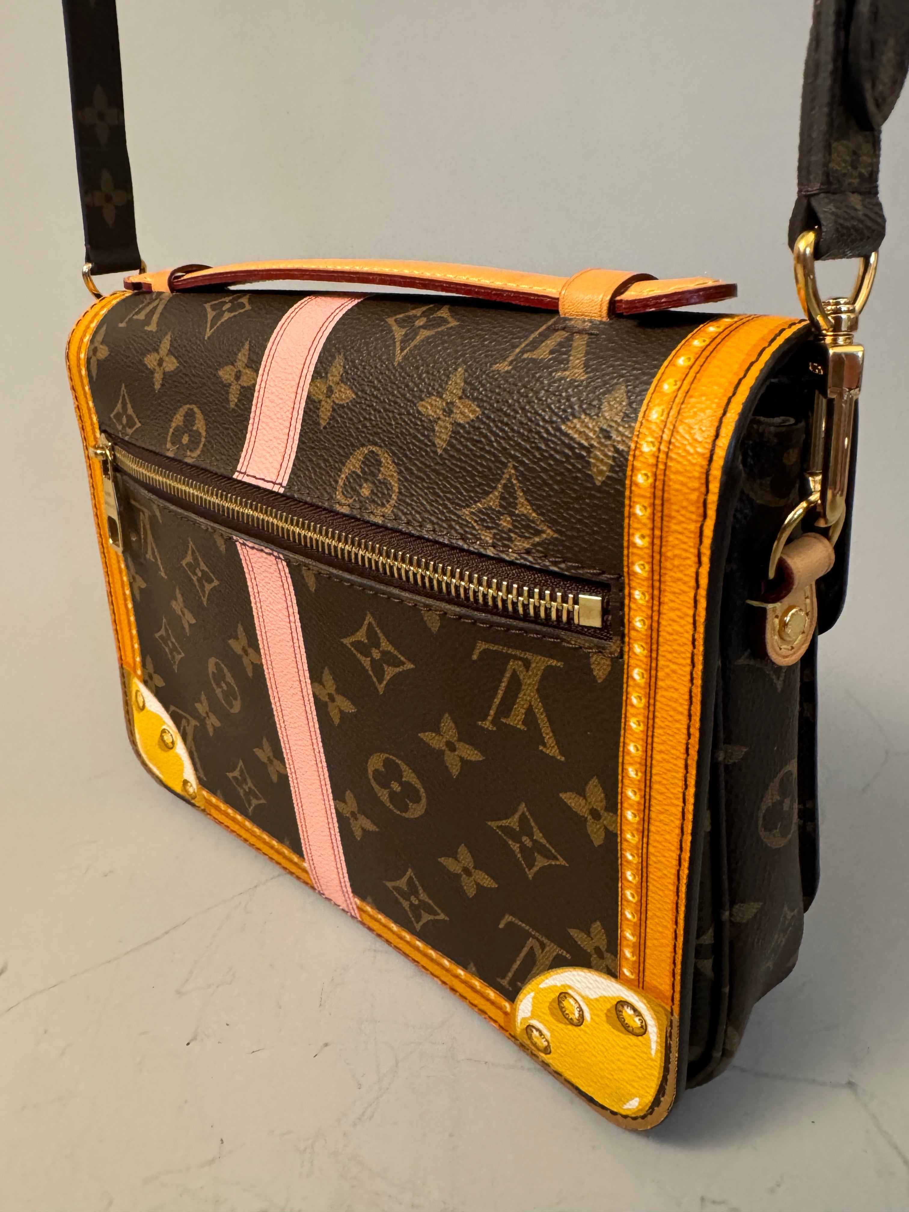 10244 Authentic Pre-loved Louis Vuitton Pochette Metis Summer Trunk in Monogram Canvas