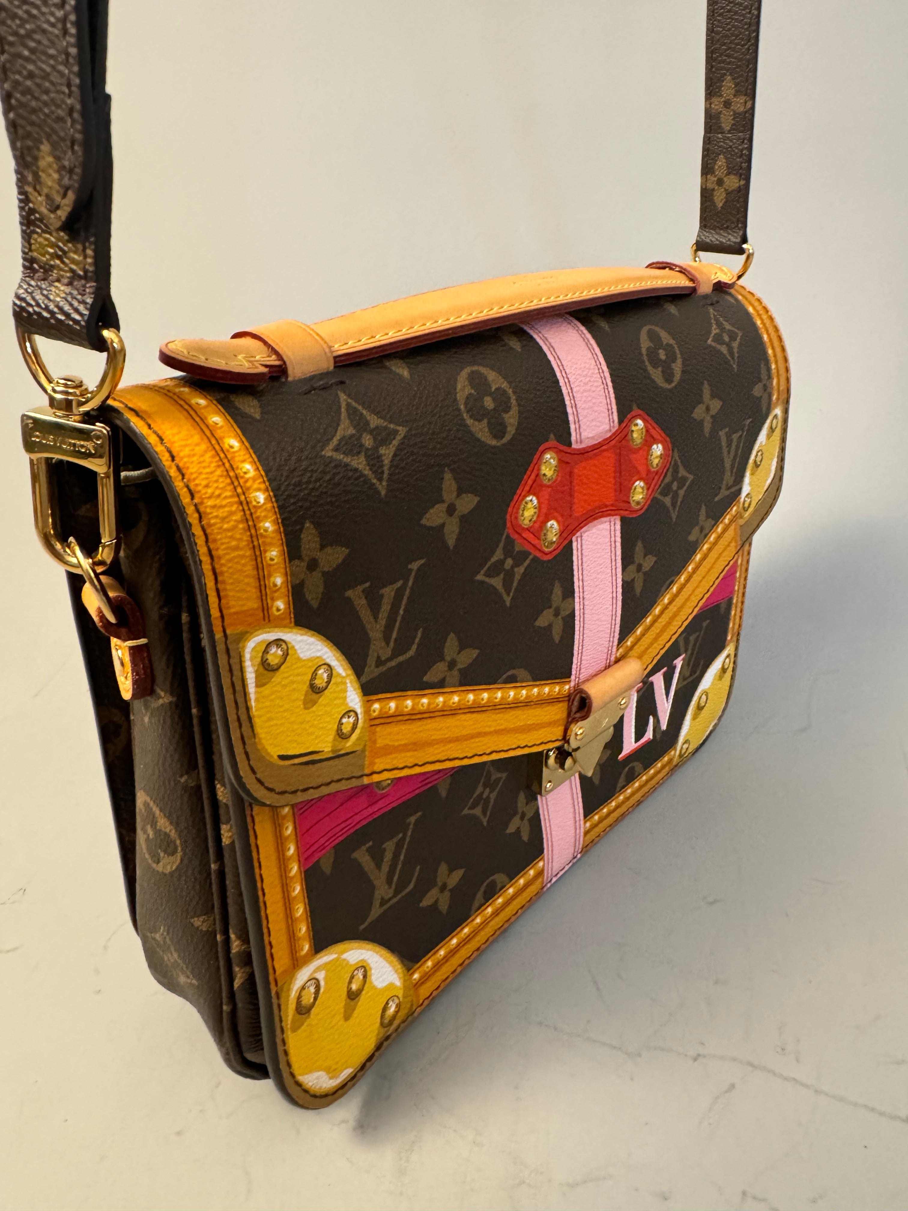 10244 Authentic Pre-loved Louis Vuitton Pochette Metis Summer Trunk in Monogram Canvas