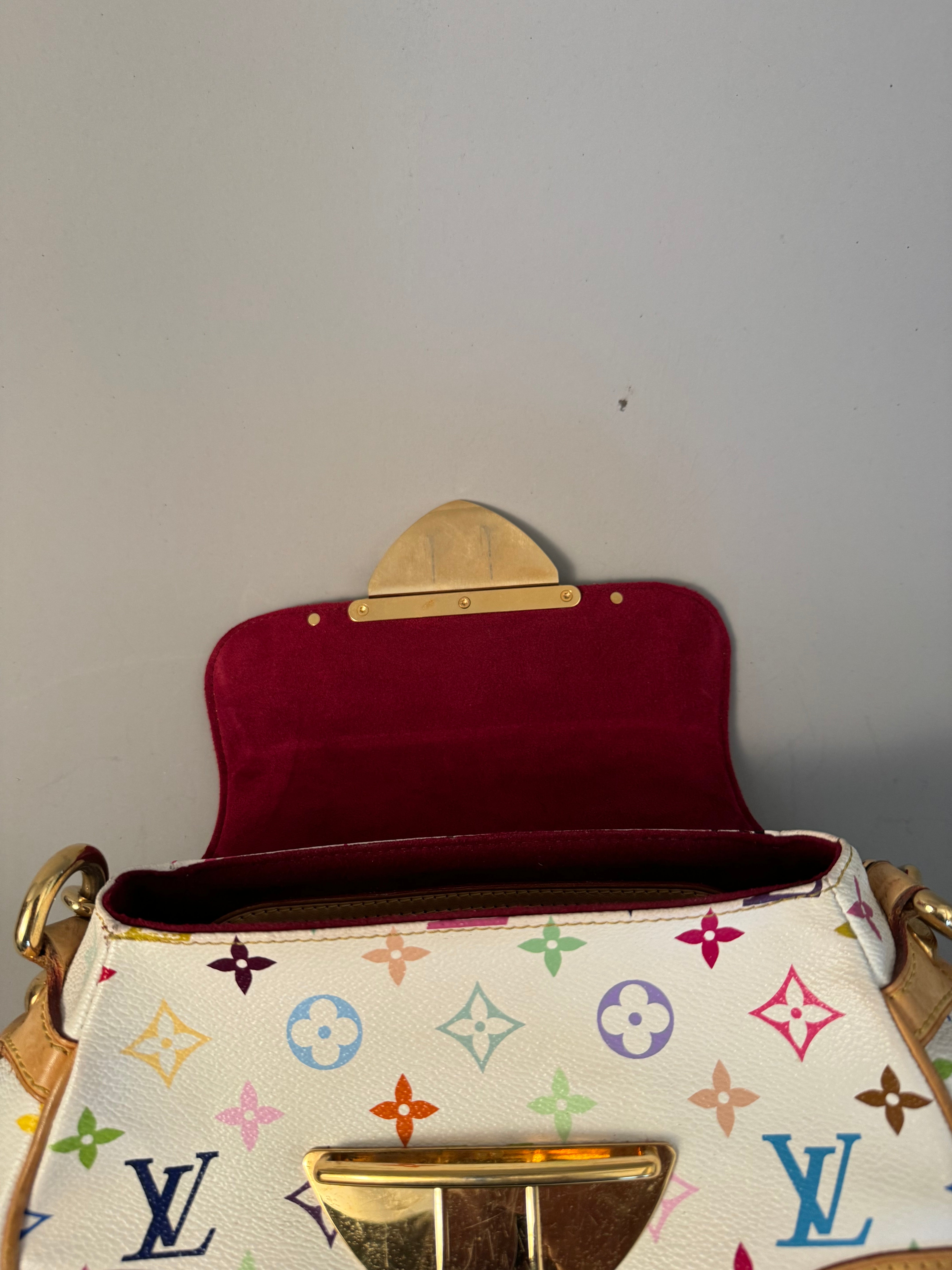 10258 Authentic Pre-loved Louis Vuitton Marilyn in White Multicolor Canvas