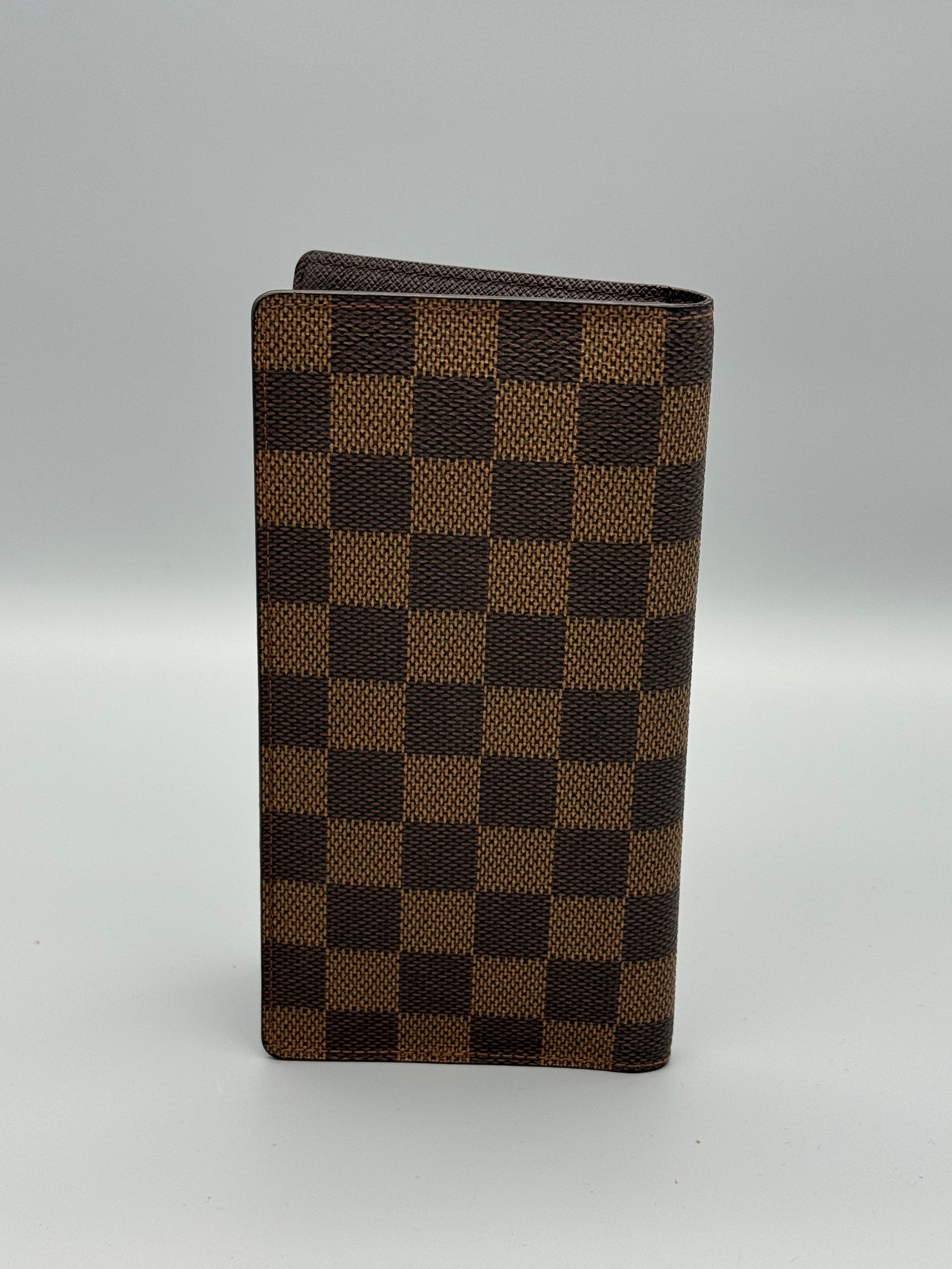 10019 Authentic Pre-Loved Louis Vuitton Bifold Bill Case in Damier Ebene Canvas