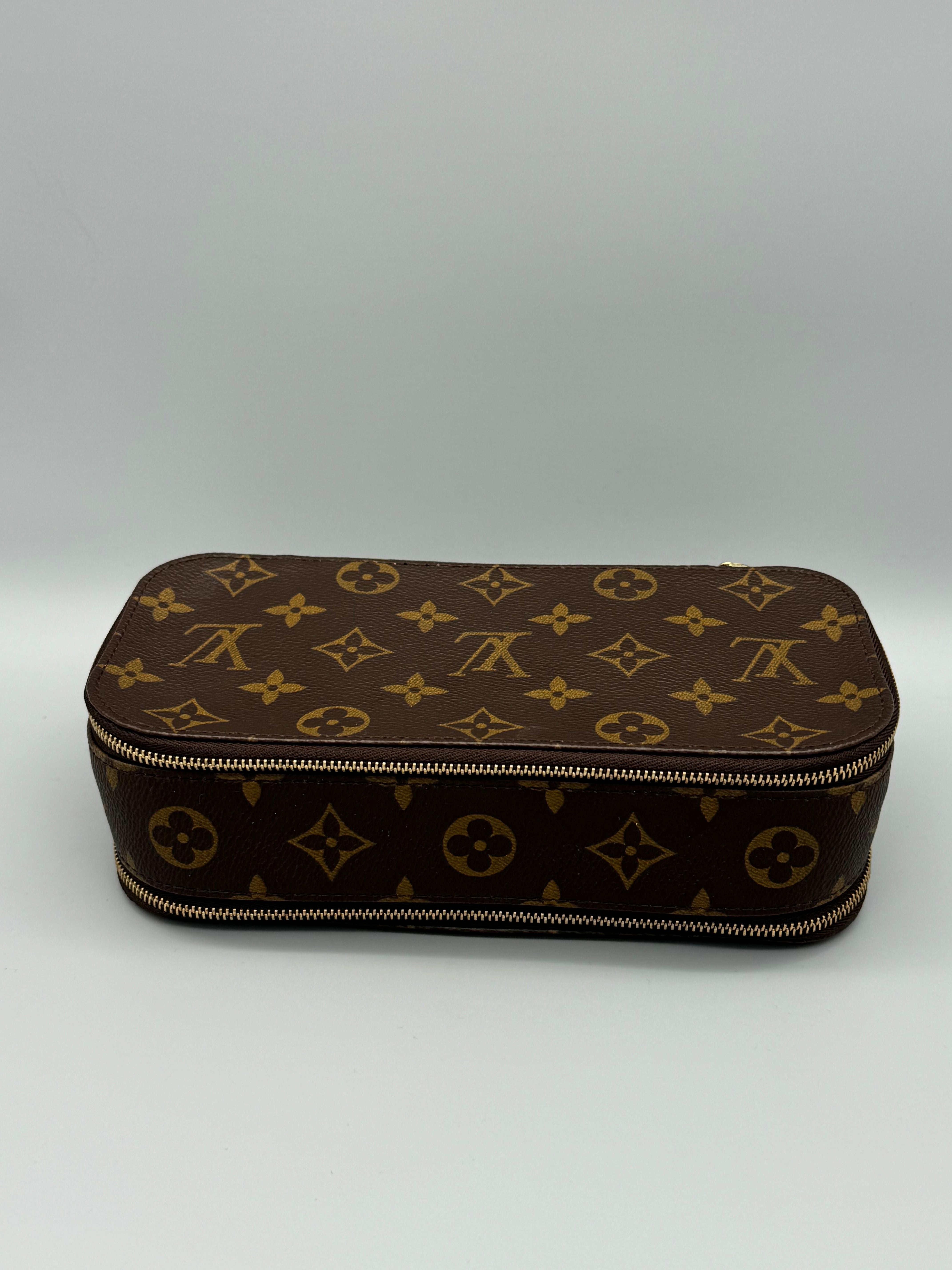 10030 Authentic Pre-Loved Louis Vuitton Trousse Blush GM Cosmetic Case in Monogram Canvas