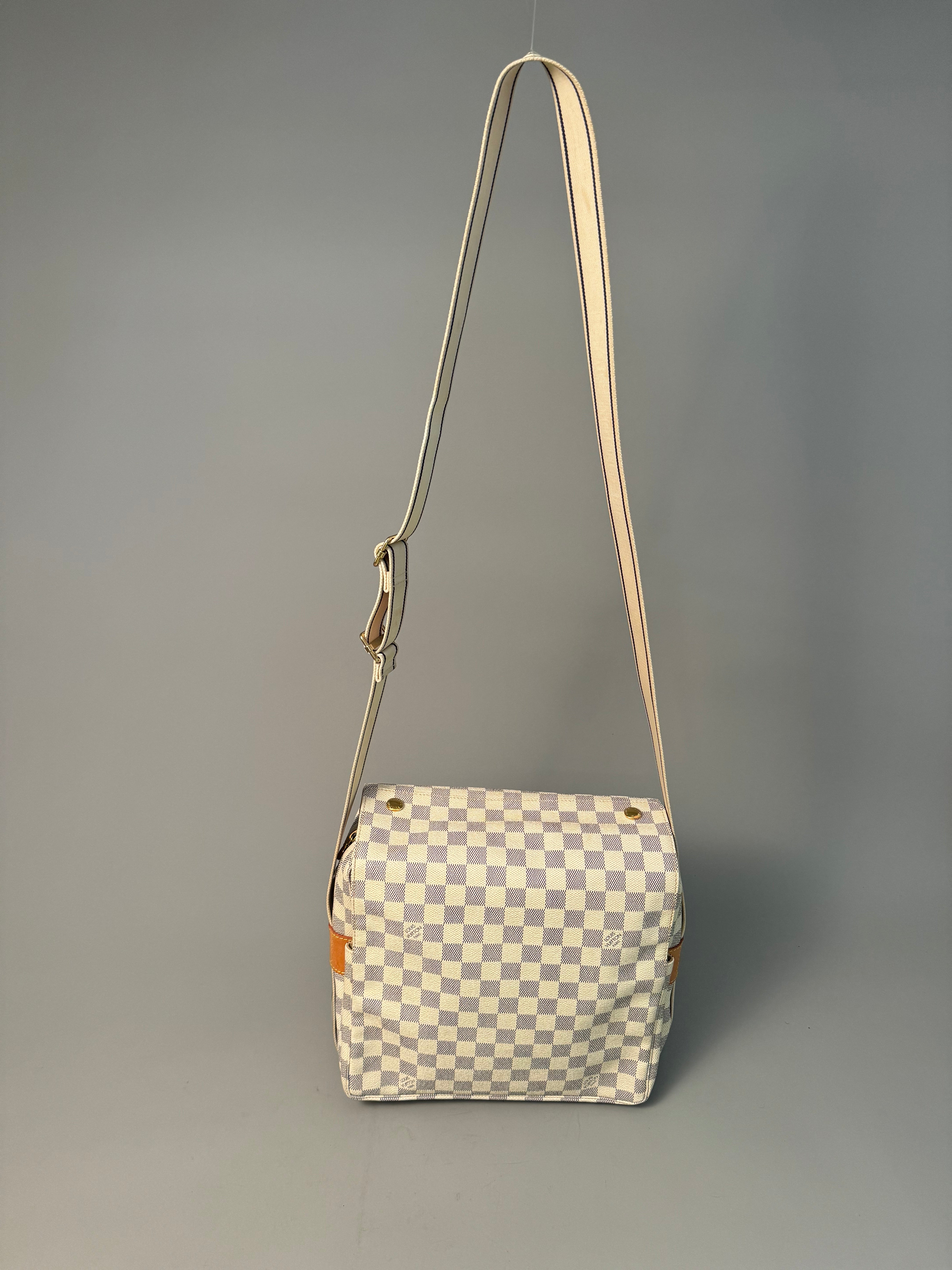 10053 Authentic Pre-loved Louis Vuitton Naviglio In Damier Azur Canvas