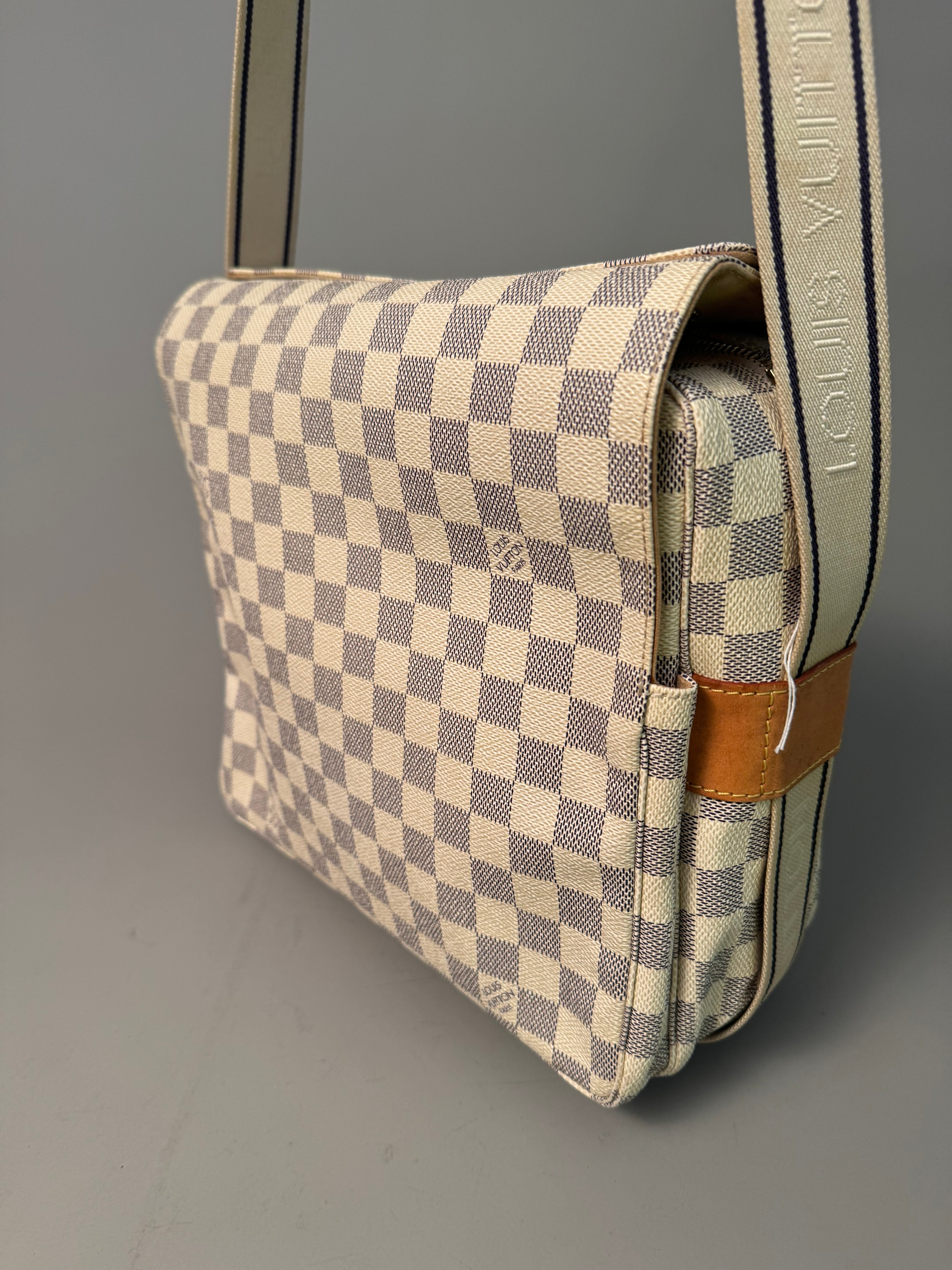 10053 Authentic Pre-loved Louis Vuitton Naviglio In Damier Azur Canvas