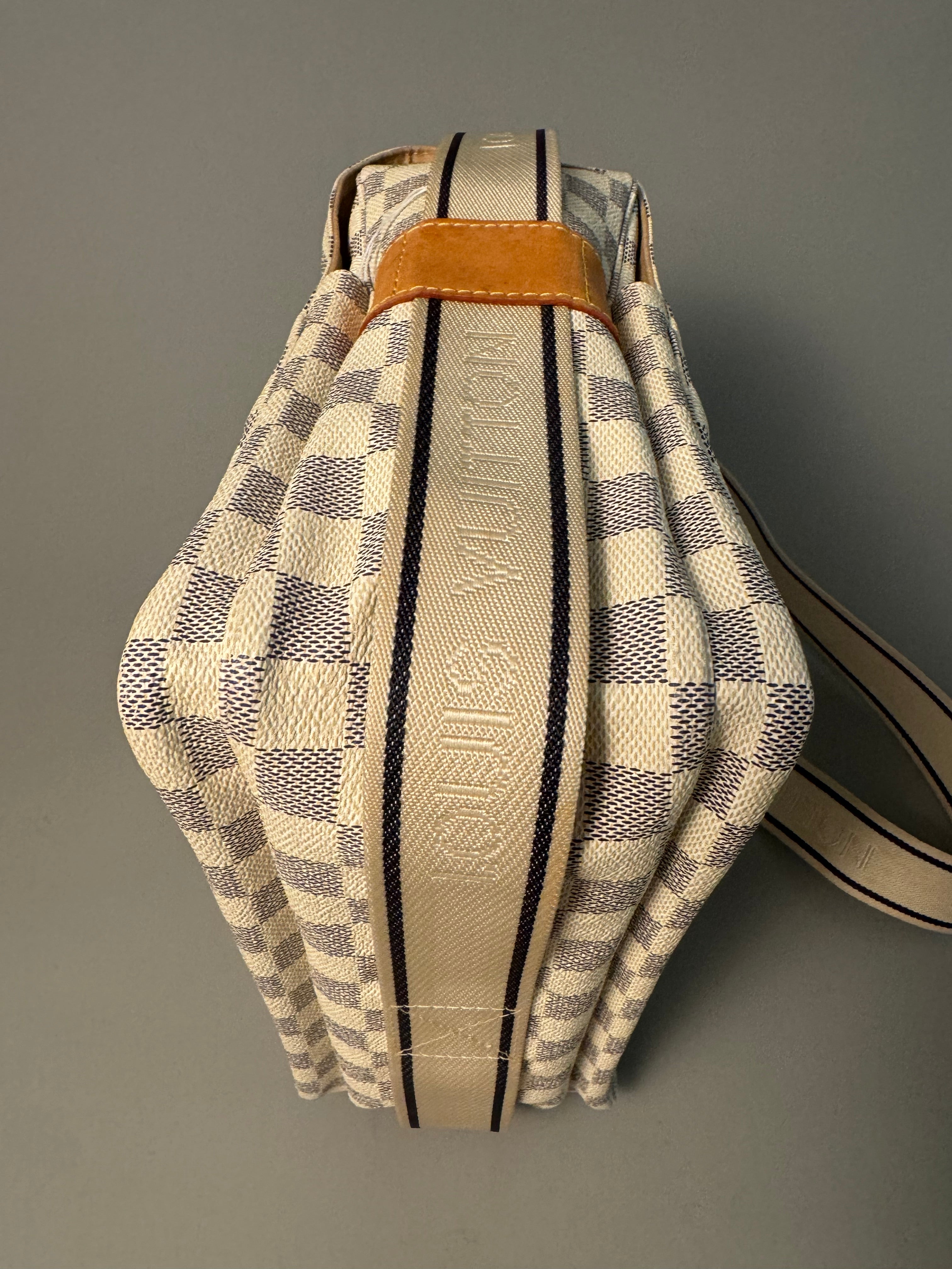 10053 Authentic Pre-loved Louis Vuitton Naviglio In Damier Azur Canvas